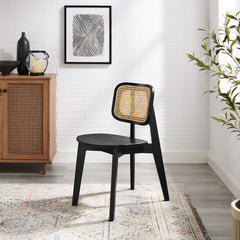 Habitat Black Wood Dining Side Chair - Ornate Home