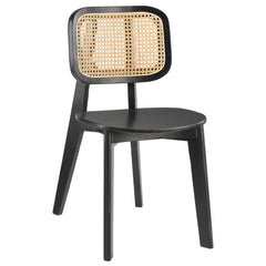 Habitat Black Wood Dining Side Chair - Ornate Home