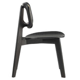 Habitat Black Wood Dining Side Chair - Ornate Home