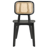 Habitat Black Wood Dining Side Chair - Ornate Home