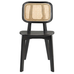 Habitat Black Wood Dining Side Chair - Ornate Home