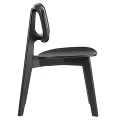 Habitat Black Wood Dining Side Chair (Set of 2) - Ornate Home