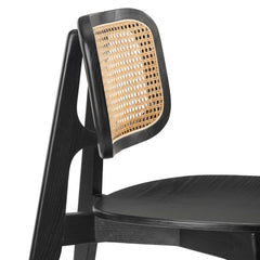 Habitat Black Wood Dining Side Chair (Set of 2) - Ornate Home