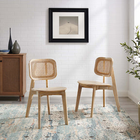 Habitat Gray Wood Dining Side Chair (Set of 2) - Ornate Home