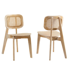 Habitat Gray Wood Dining Side Chair (Set of 2) - Ornate Home