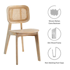 Habitat Gray Wood Dining Side Chair (Set of 2) - Ornate Home