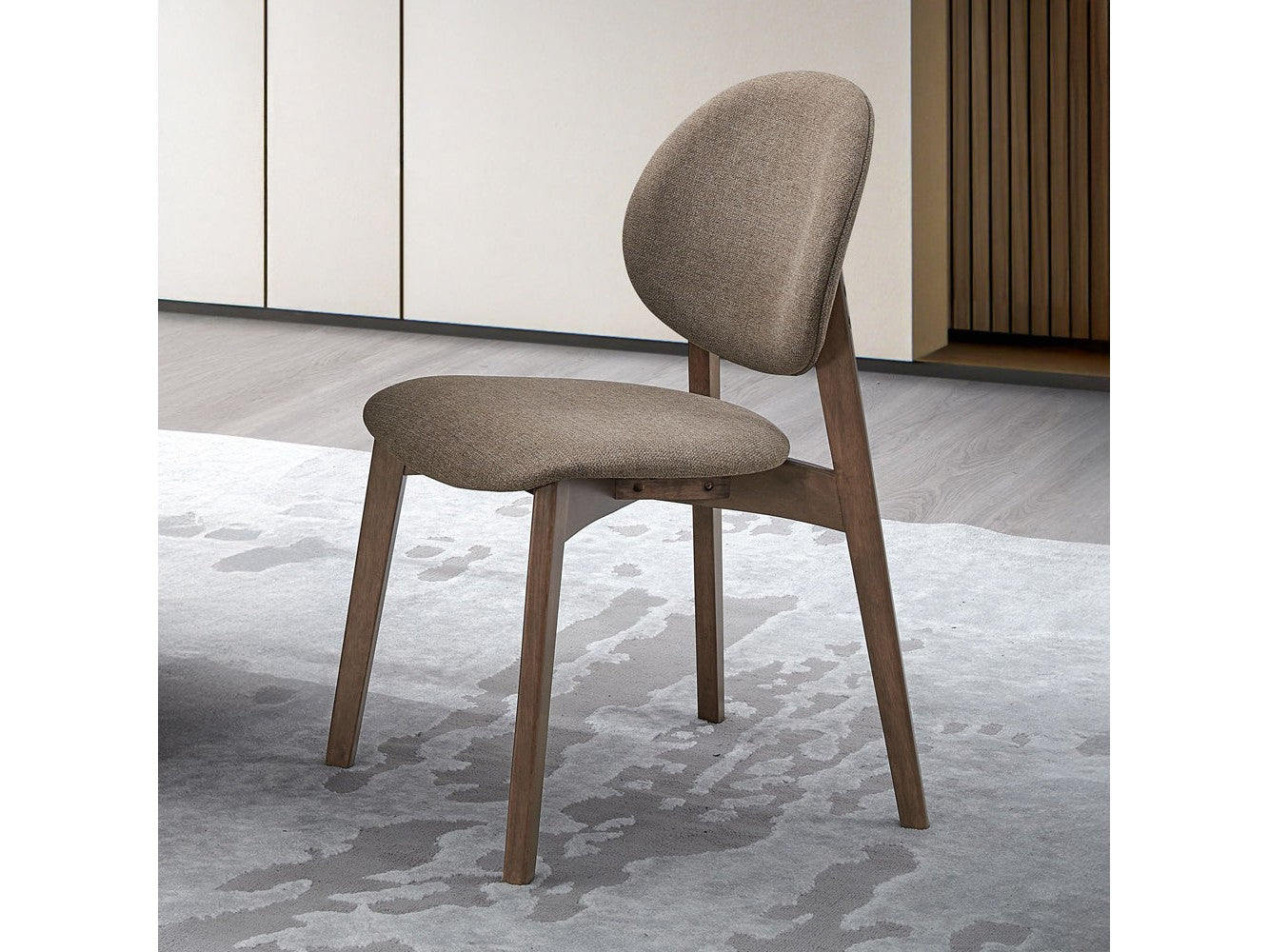 Hadasa Light Brown & Walnut Side Chair (Set of 2) - Ornate Home