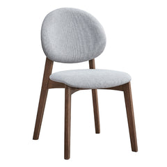 Hadasa Light Gray & Walnut Side Chair (Set of 2) - Ornate Home