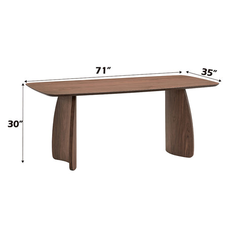 Hadasa Walnut Dining Table - Ornate Home