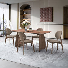 Hadasa Walnut Dining Table - Ornate Home