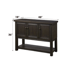 Haddie Distressed Walnut Server - Ornate Home