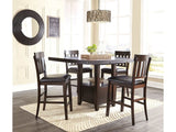 Haddigan Dark Brown Counter Height Dining Room Sets (Online Special Price) - Ornate Home