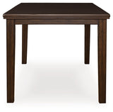 Haddigan Dark Brown Counter Height Dining Table and 4 Barstools - Ornate Home