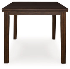 Haddigan Dark Brown Counter Height Dining Table and 4 Barstools - Ornate Home