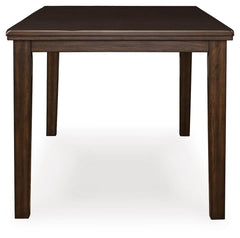 Haddigan Dark Brown Counter Height Extension Table and 8 Barstools - Ornate Home