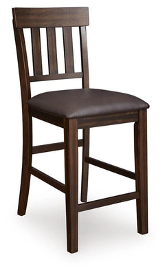 Haddigan Dark Brown Counter Height Extension Table and 8 Barstools - Ornate Home