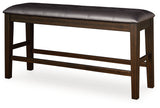 Haddigan Dark Brown DBL Counter UPH Bench (1/CN) (Online Special Price) - Ornate Home