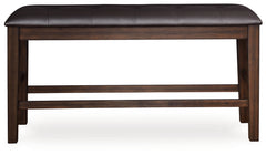 Haddigan Dark Brown DBL Counter UPH Bench (1/CN) - Ornate Home