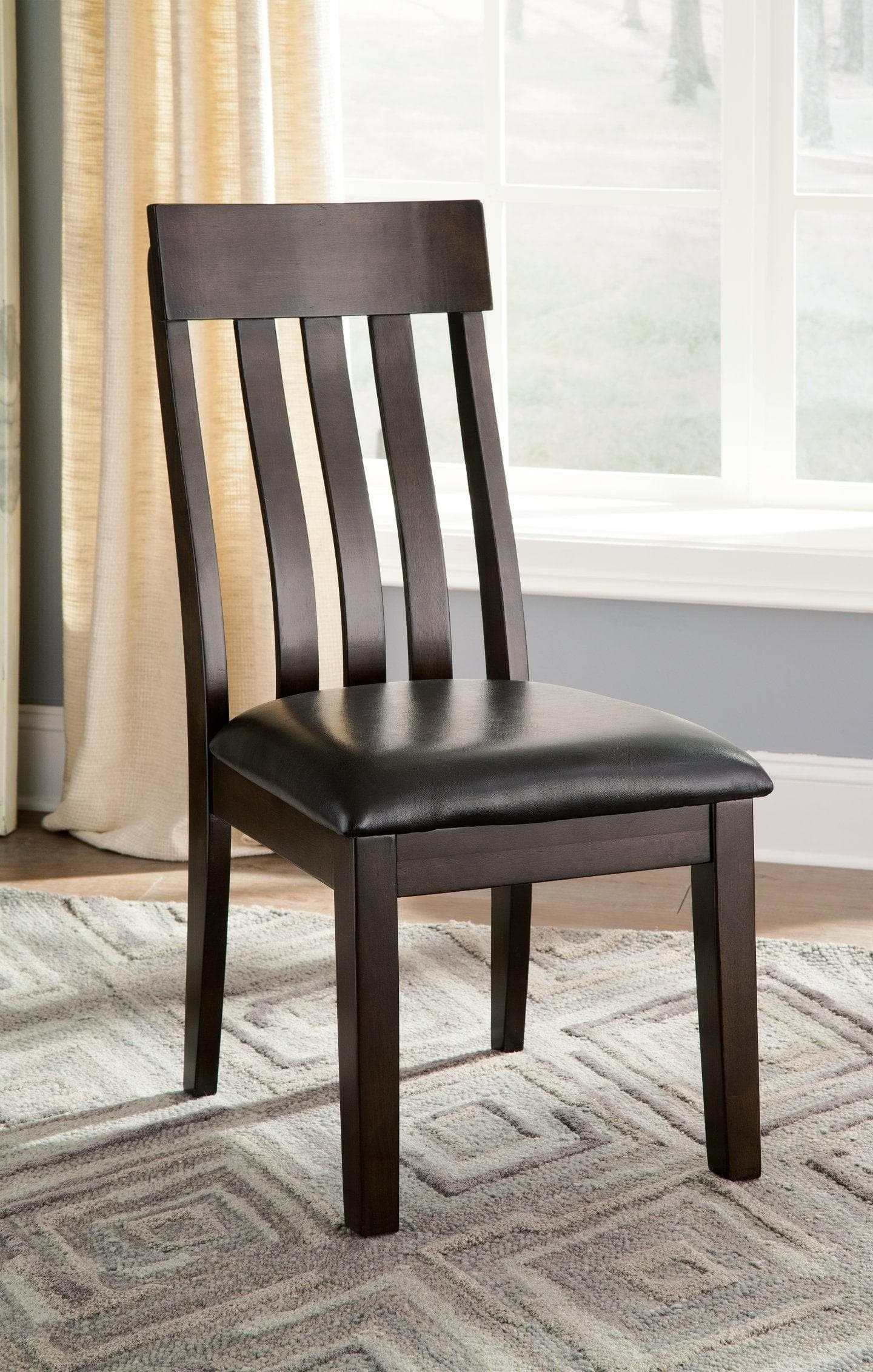 Haddigan Dark Brown Dining Chair (Set of 2) (Online Special Price) - Ornate Home