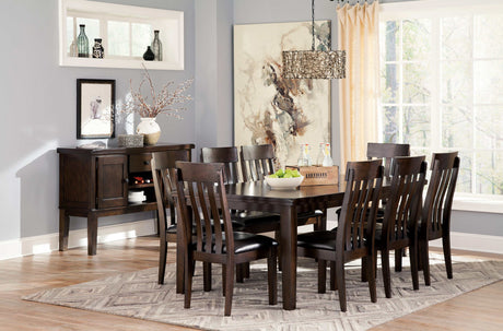 Haddigan Dark Brown Dining Chair (Set of 2) - Ornate Home