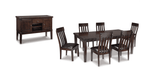Haddigan Dark Brown Dining Room Sets (Online Special Price) - Ornate Home