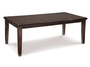 Haddigan Dark Brown Dining Room Table w/ Butterfly Extension (Online Special Price) - Ornate Home