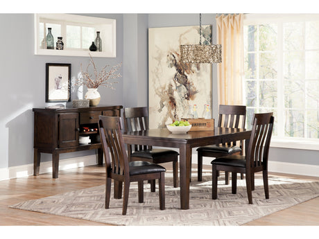 Haddigan Dark Brown Dining Room Table w/ Butterfly Extension - Ornate Home
