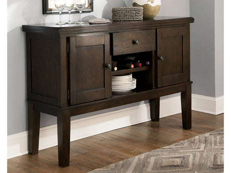 Haddigan Dark Brown Dining Server/Sideboard - Ornate Home