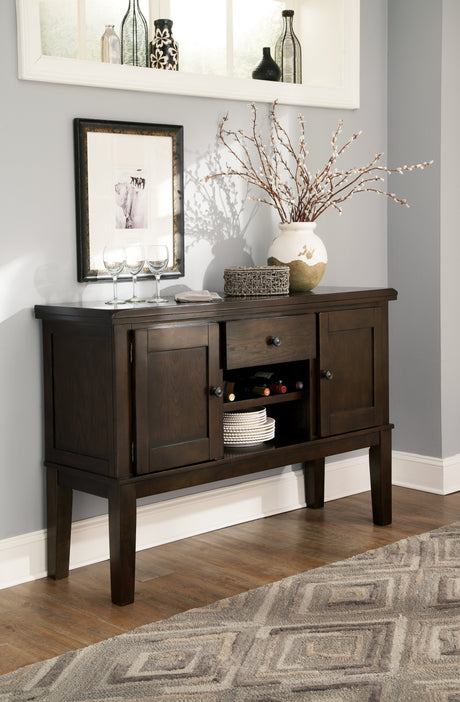 Haddigan Dark Brown Dining Server/Sideboard - Ornate Home
