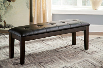 Haddigan Dark Brown Large Uph. Dining Room Bench (Online Special Price) - Ornate Home