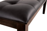 Haddigan Dark Brown Large Uph. Dining Room Bench (Online Special Price) - Ornate Home