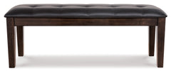 Haddigan Dark Brown Large Uph. Dining Room Bench - Ornate Home