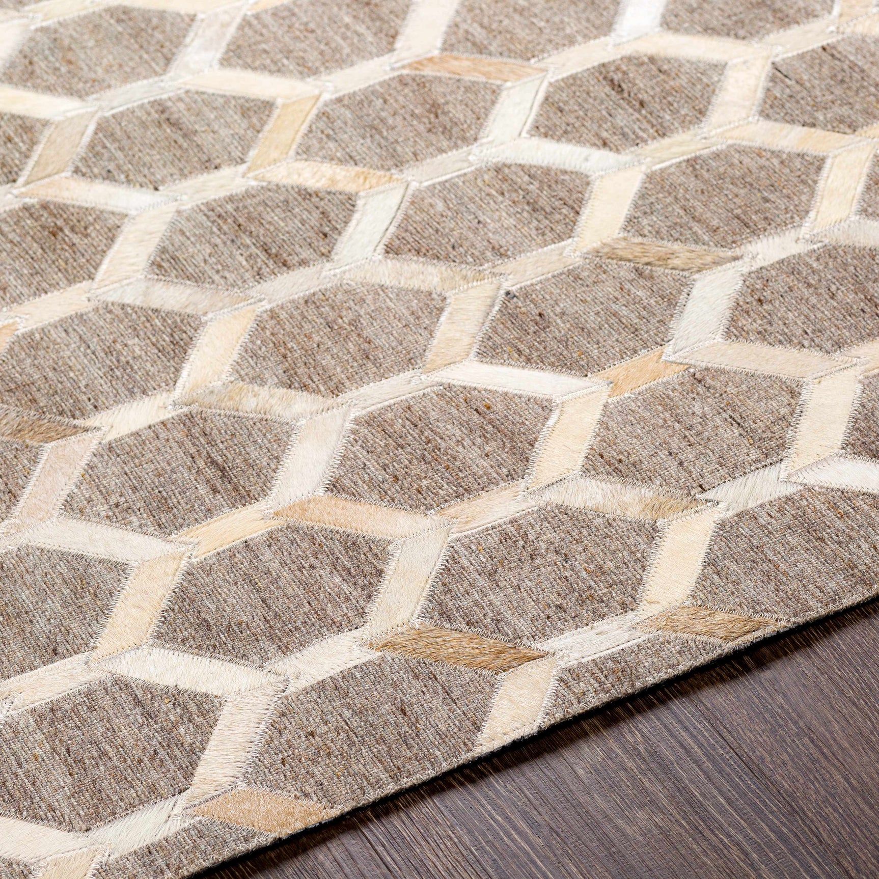 Haddix Premium Leather Rug - Clearance - Ornate Home
