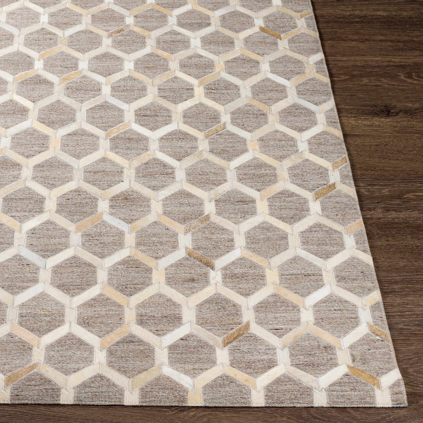 Haddix Premium Leather Rug - Clearance - Ornate Home