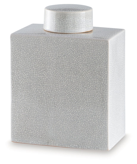 Haddworth Antique White Jar - Ornate Home