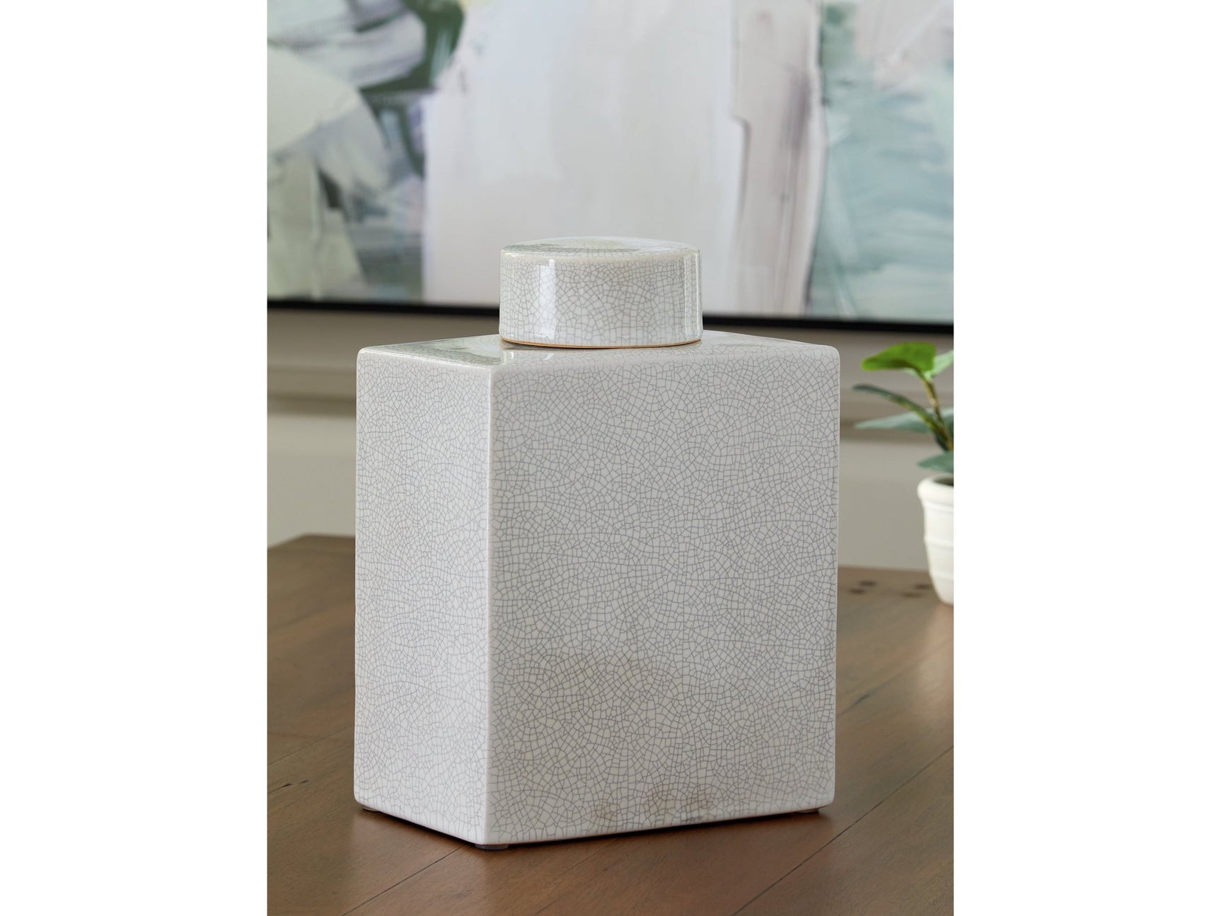 Haddworth Antique White Jar - Ornate Home