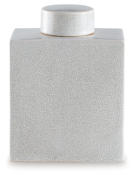 Haddworth Antique White Jar - Ornate Home