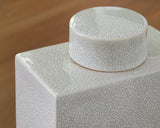 Haddworth Antique White Jar - Ornate Home