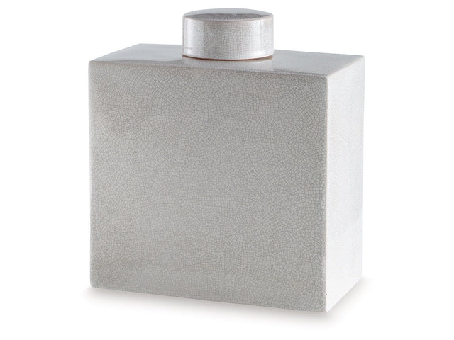 Haddworth White Jar (Online Special Price) - Ornate Home