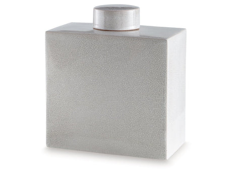 Haddworth White Jar - Ornate Home