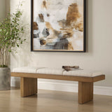 Haden White Upholstery Bench - Ornate Home