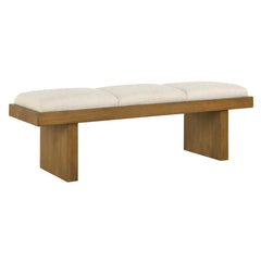 Haden White Upholstery Bench - Ornate Home