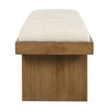Haden White Upholstery Bench - Ornate Home