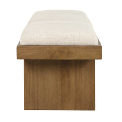 Haden White Upholstery Bench - Ornate Home