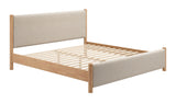 Hadi Beige & Natural King Bed - Ornate Home