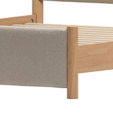 Hadi Beige & Natural King Bed - Ornate Home