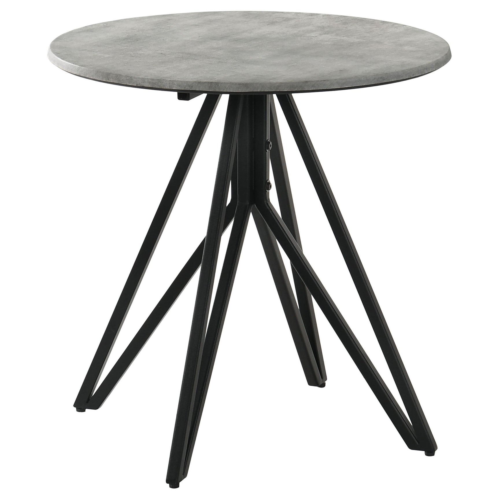 Hadi Cement 2-piece Round SmartTop Coffee and End Table Set - Ornate Home