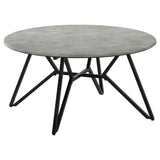 Hadi Cement 2-piece Round SmartTop Coffee and End Table Set - Ornate Home