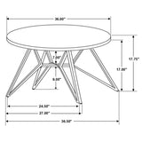 Hadi Cement 2-piece Round SmartTop Coffee and End Table Set - Ornate Home