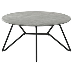 Hadi Cement 3-piece Round SmartTop Coffee and End Table Set - Ornate Home